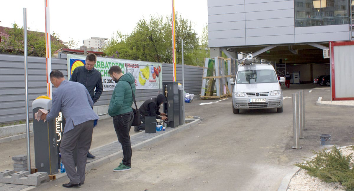 parcare supermarket lidl pitesti montaj sistem qntra